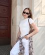 Футболка слім, Молочний, XS